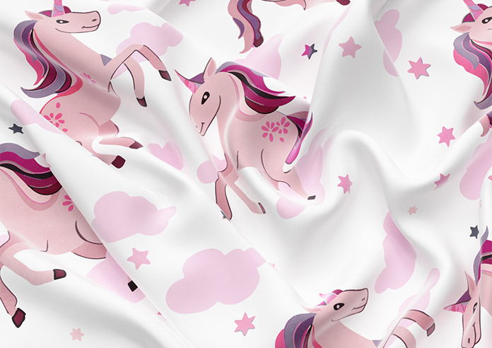 Unicorn Magic, Pink - Motorised Roman Blind - Image 4